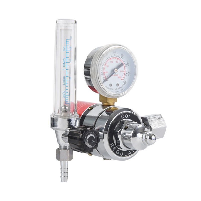 Regulator de CO2 cu dioxid de carbon de tip încălzit Regulator de gaz din alamă complet cu presiune reglabilă