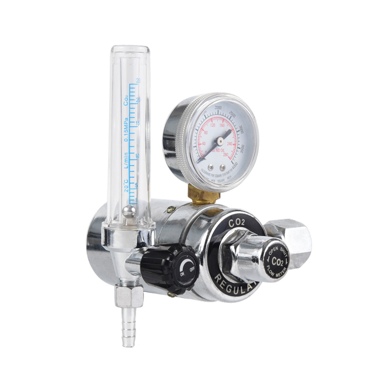 Regulator de CO2 cu dioxid de carbon de tip încălzit Regulator de gaz din alamă complet cu presiune reglabilă
