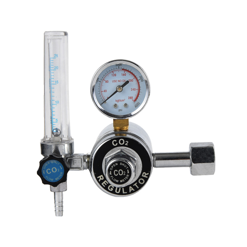Regulator de CO2 cu dioxid de carbon de tip încălzit Regulator de gaz din alamă complet cu presiune reglabilă