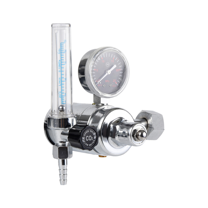Regulator de CO2 cu dioxid de carbon de tip încălzit Regulator de gaz din alamă complet cu presiune reglabilă