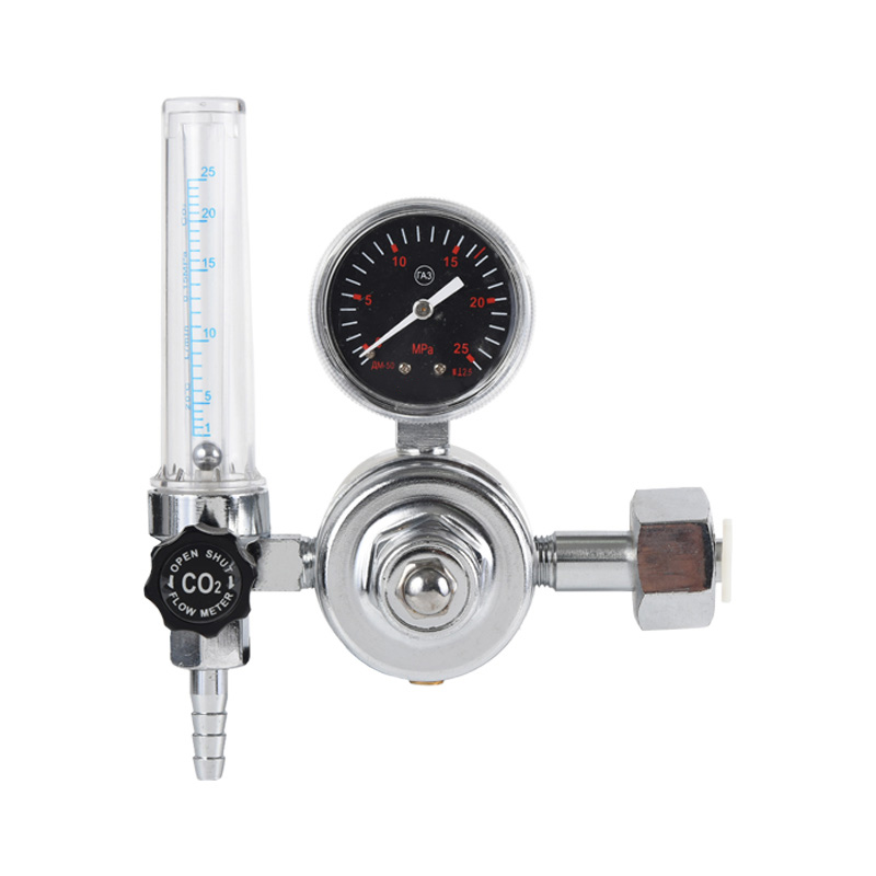 Regulator de CO2 cu dioxid de carbon de tip încălzit Regulator de gaz din alamă complet cu presiune reglabilă