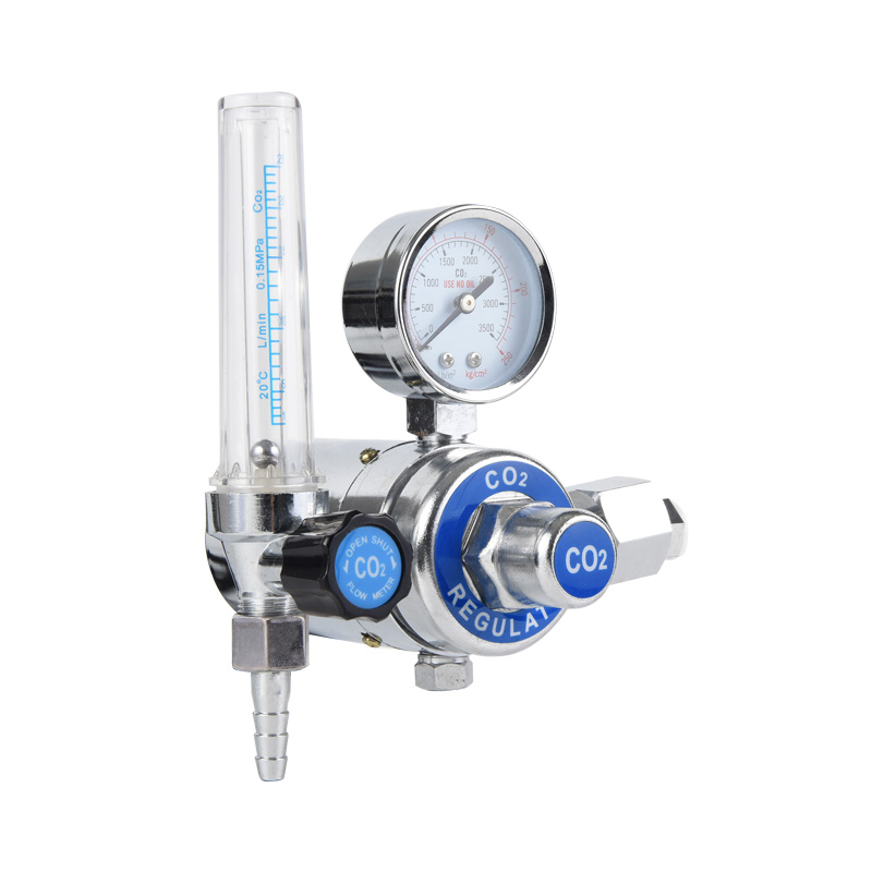 Regulator de CO2 cu dioxid de carbon de tip încălzit Regulator de gaz din alamă complet cu presiune reglabilă
